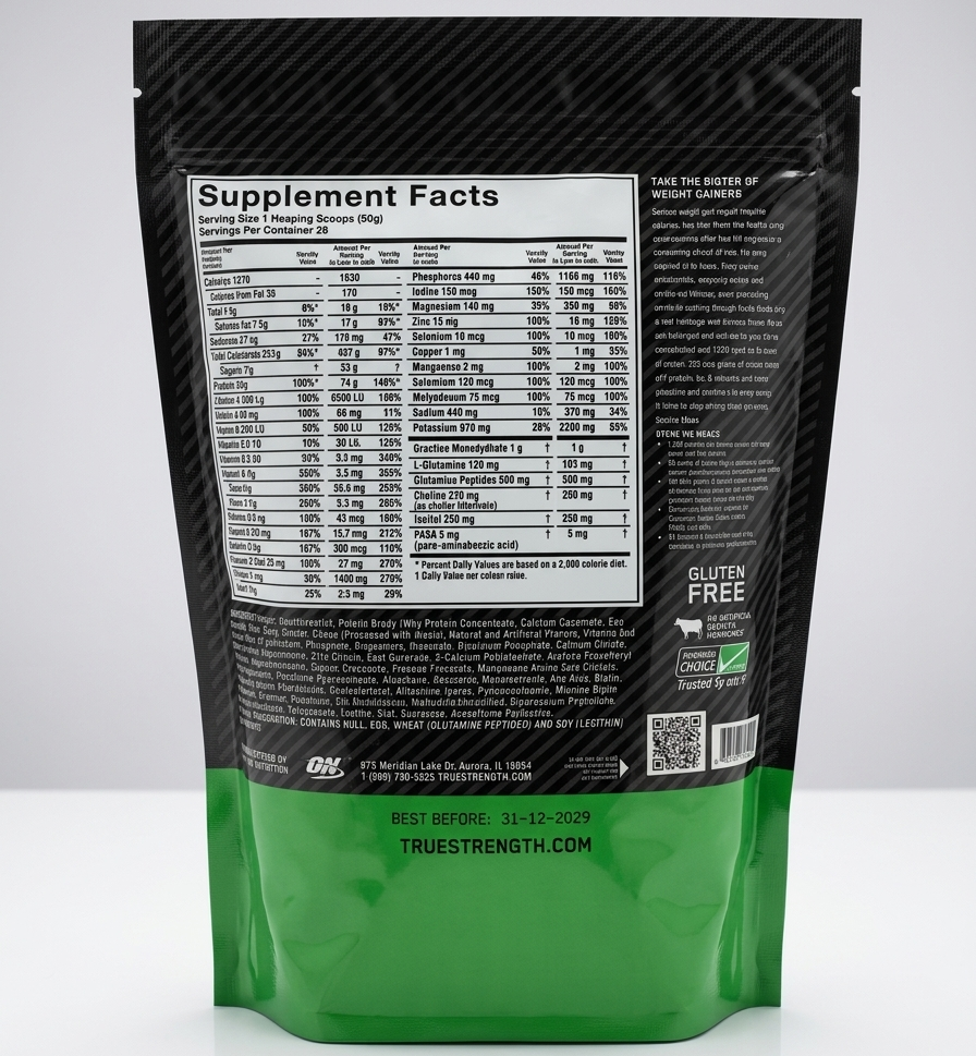 Optimum Nutrition Serious Mass 2LB Weight Gainer �High Calorie Muscle Mass Support