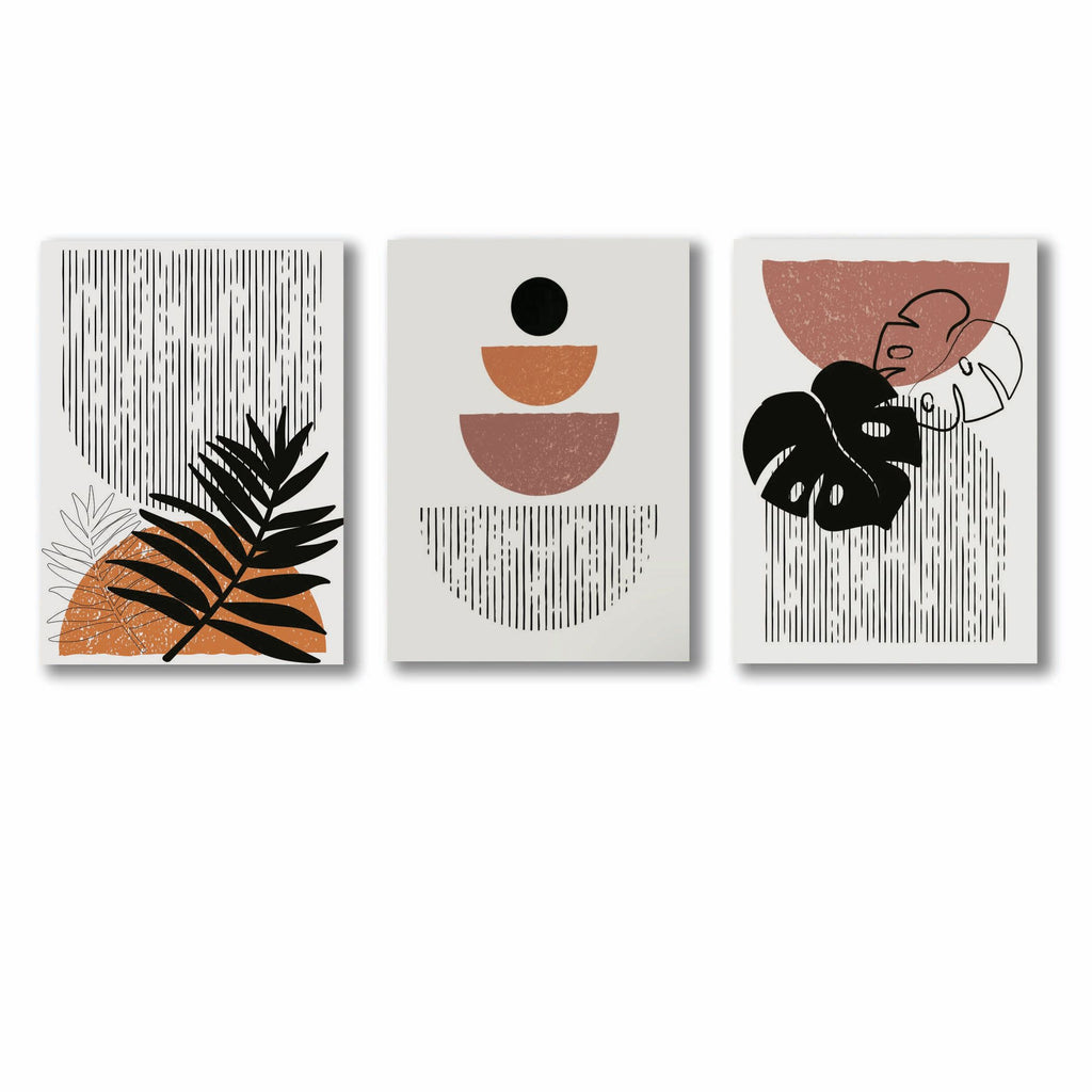 Set of 3 Premium Wall Art Photo Tiles �Modern Home Decor Sets  8x11