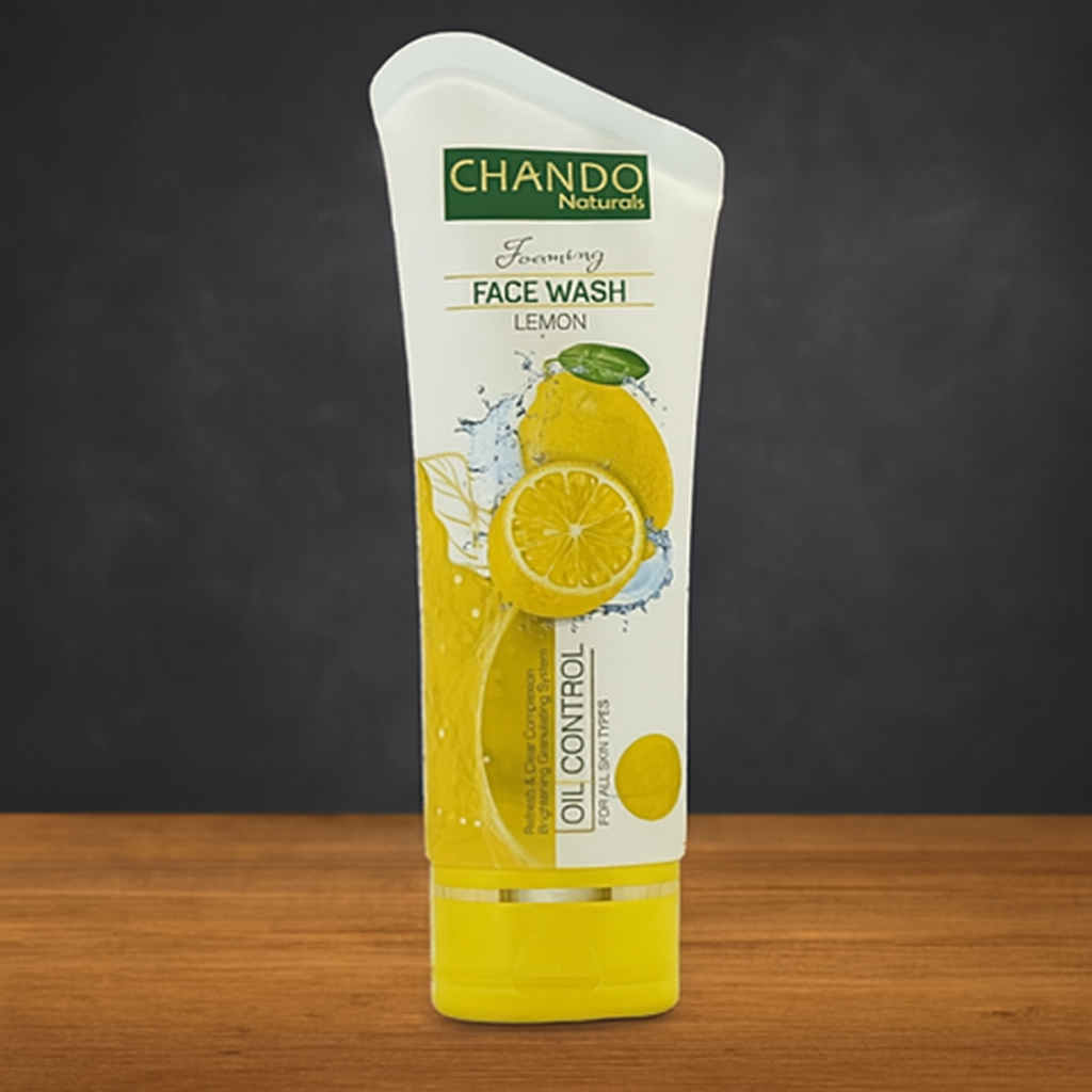 Chando Natural Foaming Face Wash Lemon �Oil Control & Refreshing Cleanser for All Skin Types (100g)