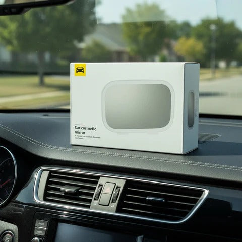 Car Sun Visor Vanity Makeup Mirror With LED Lighting Touch Control And 3 Light Modes (Random Colour)