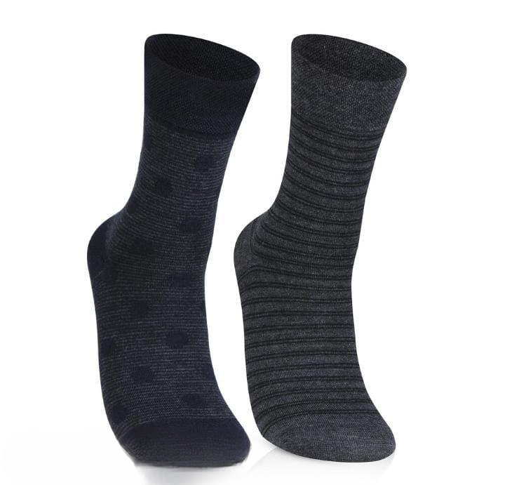 2 Pair Woolen Summer Socks For Men �Soft, Breathable, And Comfortable Daily Wear Socks For All-Season Use (Random Design)