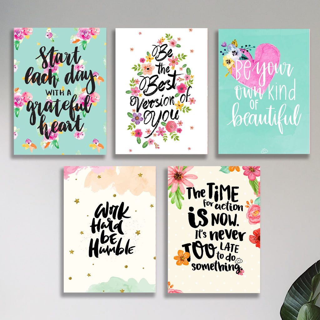 Set of 5 Premium Wall Art Photo Tiles �Modern Home Decor Sets