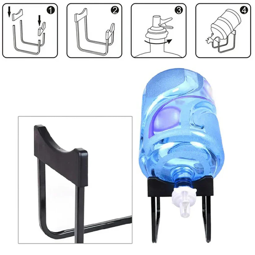 Portable Strong Water Dispenser Bottle Stand with Nozzle Tap (Random color)