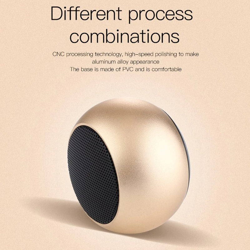 Mini Portable Wireless Bluetooth &amp; Rechargeable Speaker - Wireless Bluetooth Mini Speaker With Card Slot (Random color)