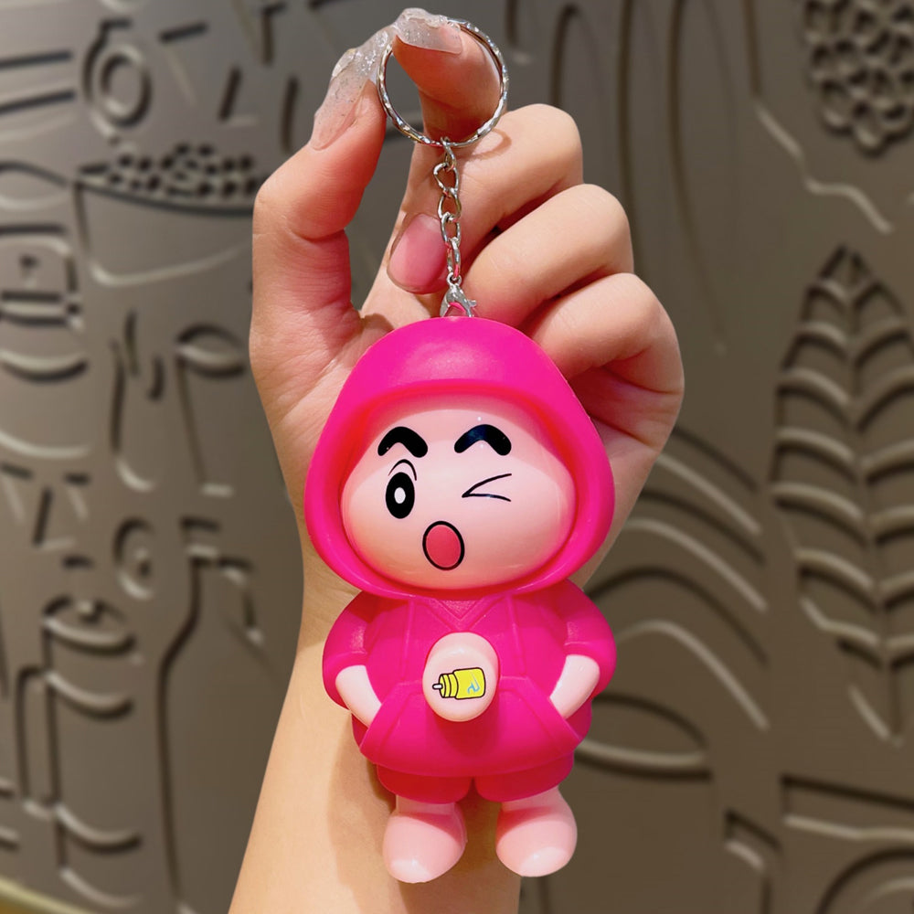 Crayon Shin-chan Face Changing Doll | Collectible Keychain | DIY Crafts | Mini Cartoon Toy ( Random Design And Keychain)