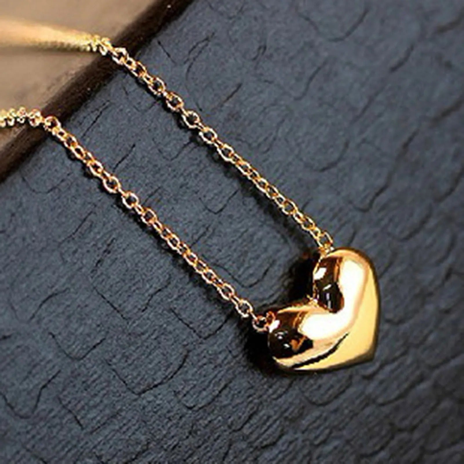 Stainless Steel Heart Shape Necklace |? Love Heart Pendant Necklace | Girls &amp; Women Fashion - Silver