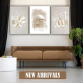 3-Piece Islamic Wooden Wall Art Set Featuring Allah, Muhammad And Calligraphy Design (8x11)