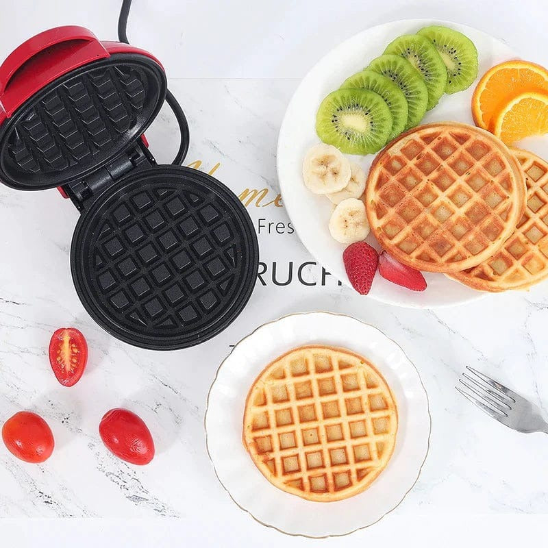 Waffle Maker Breakfast Machine �Non Stick Easy Clean Compact Electric Appliance For Quick And Delicious Homemade Waffles