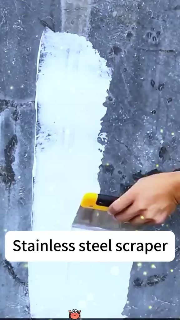 Stainless Steel Scraper with Durable Handle | Multi-Purpose Cleaning & Surface Scraping Tool (8 Inch)