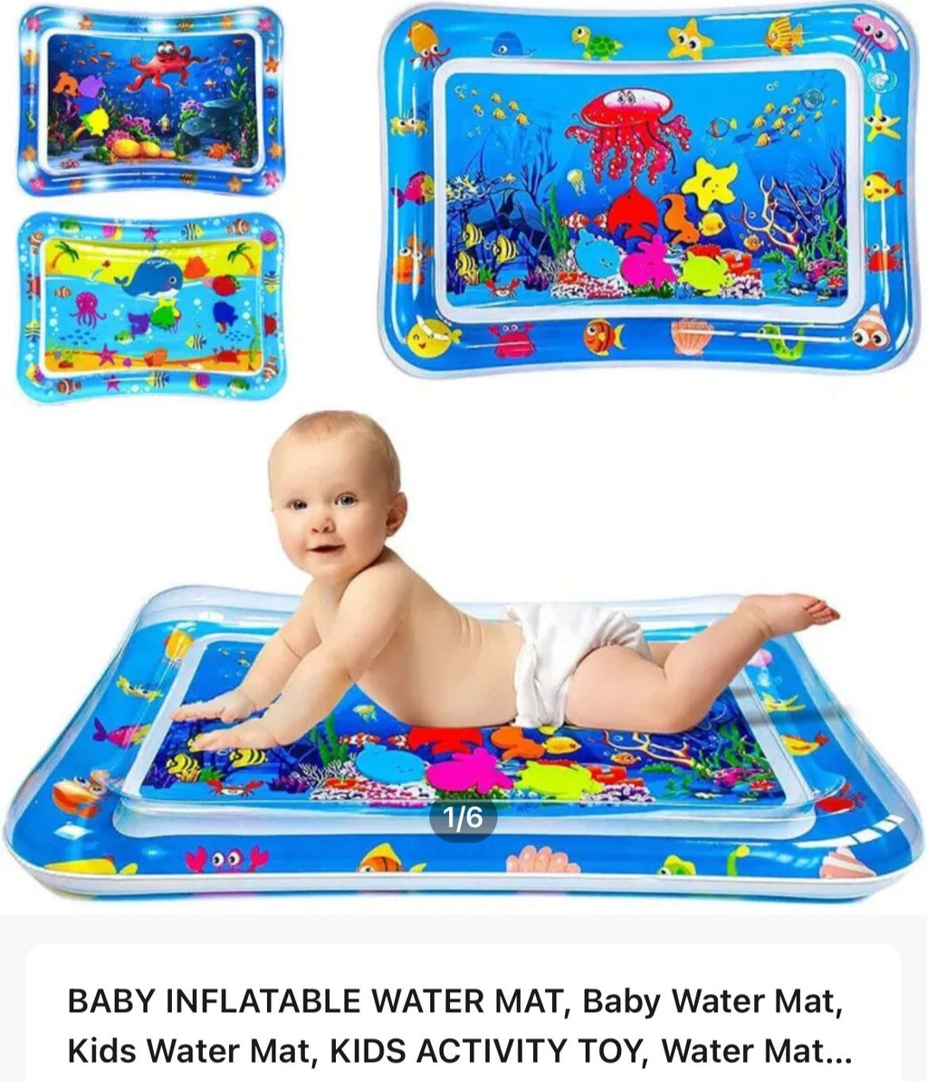 Inflatable Baby Play Mat Water Play Mat For Kids Leakproof Baby Tummy Time Pool Type Mat 69x50x8cm