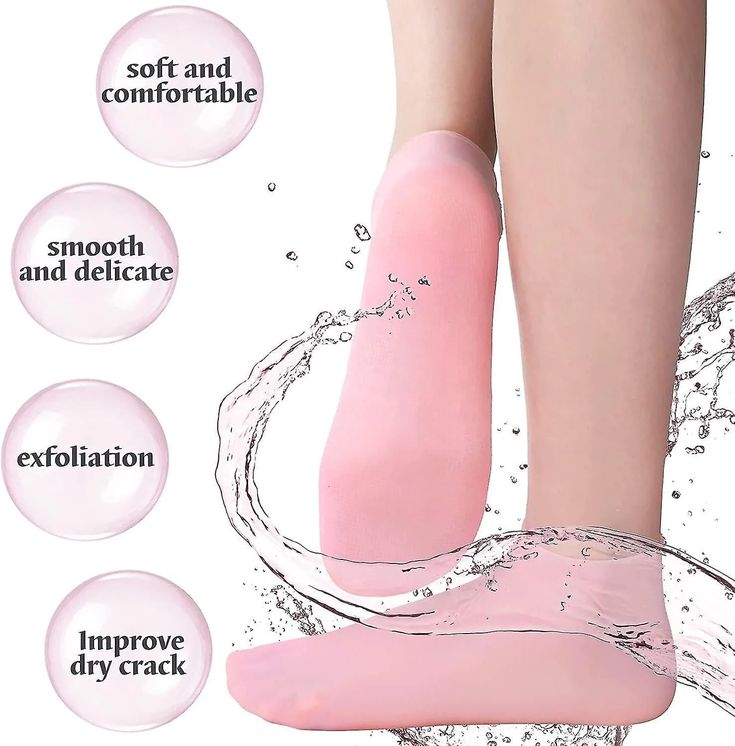 Silicone Moisturizing Heel Socks �Reusable Cracked Heel Care Socks
