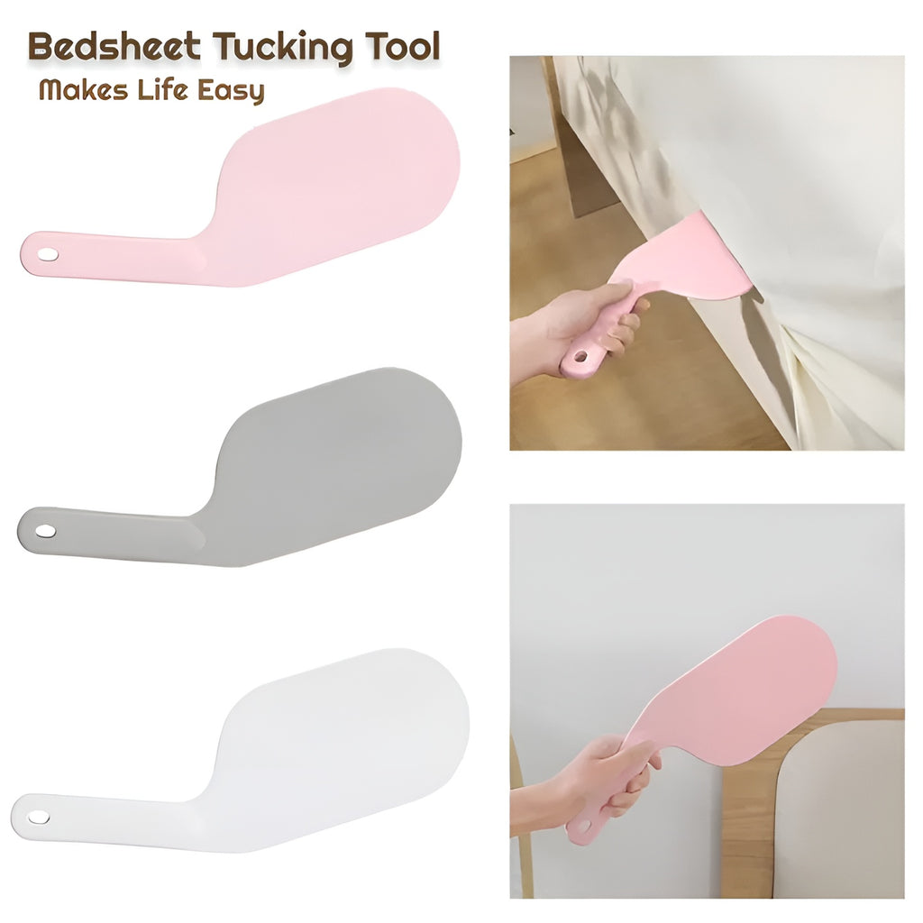 Bed Sheet Tucker Tool Tucking Paddle for Bed | Bedsheet Change Making Easier | Plastic Durable Sheet Change Helper ( Random color )
