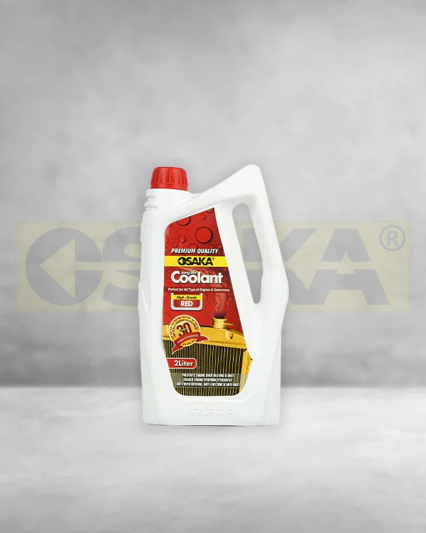 OSAKA Premium Radiator Coolant - High Grade Red (Automotive Grade) | Engine Cooling System Protector | Metal Corrosion Prevention (2L)