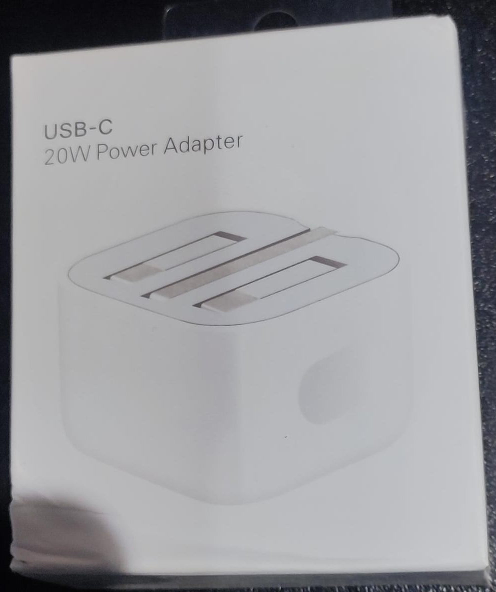 20W PD Type C Adapter 3 Pin US Plug Fast Iphone Charger High Speed Charging Solution (Without Cable)