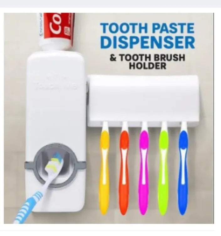 Toothpaste Dispenser With 5 Brush Holder Wall – photo 2