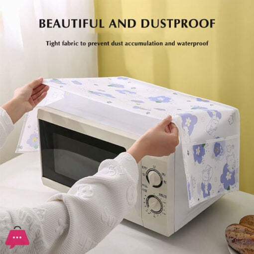 Microwave Oven Dust Proof Cover | Waterproof & Oil-proof | Random Design | Made in China