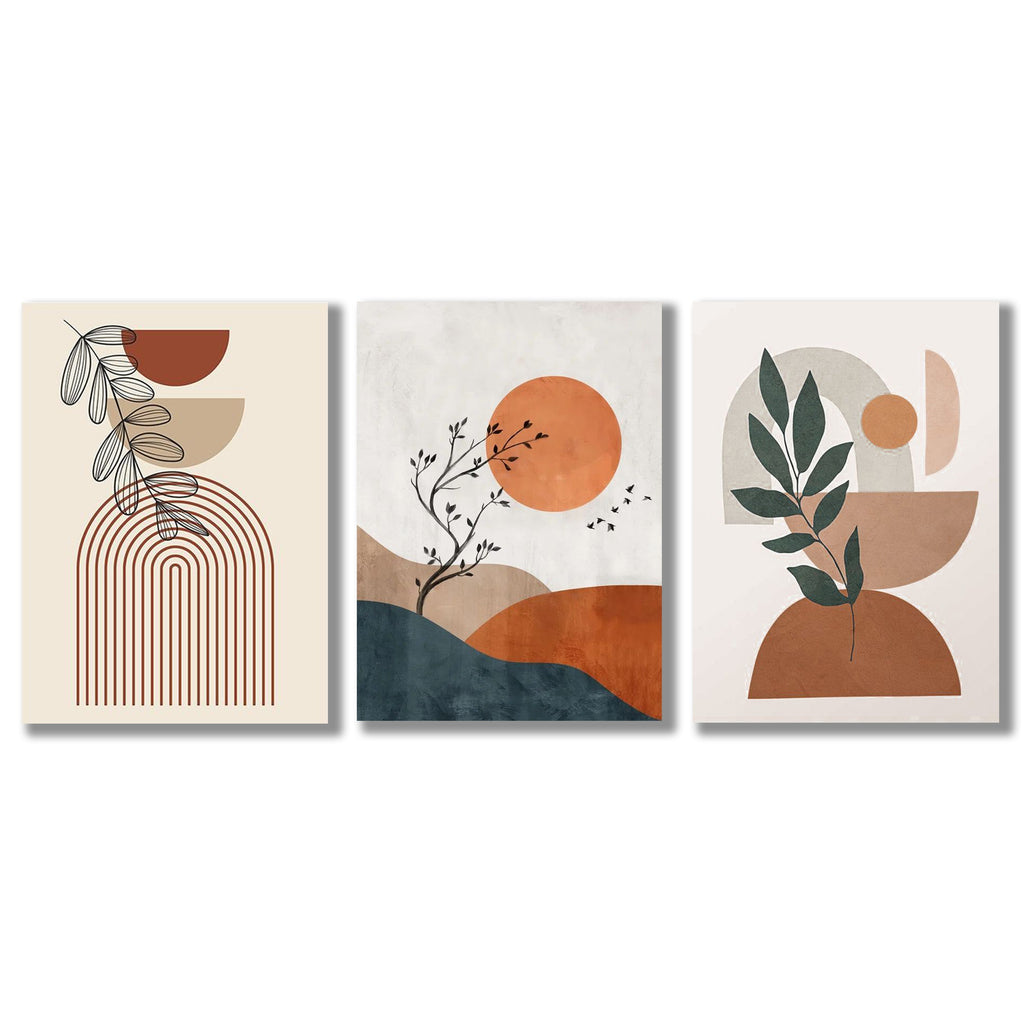 Set of 3 Premium Wall Art Photo Tiles �Modern Home Decor Sets 8x11