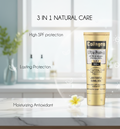 Collagen Ultra Protect Sunblock: High SPF 60+ PA+++, 3-in-1 Natural Care for Lasting, Moisturizing, and Waterproof Protection
