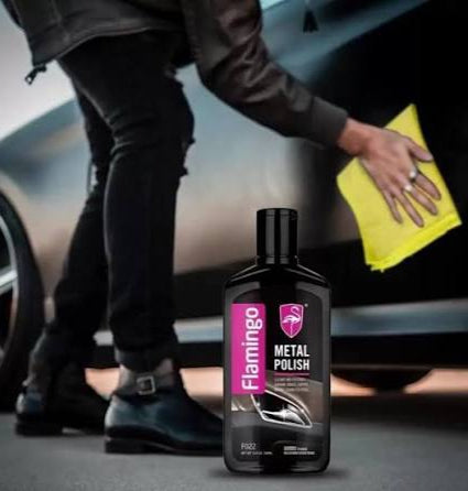 Flamingo Metal Polish 300ML �Multi-Surface Metal Cleaner & Shine Restorer for Chrome, Brass, Copper & Stainless Steel
