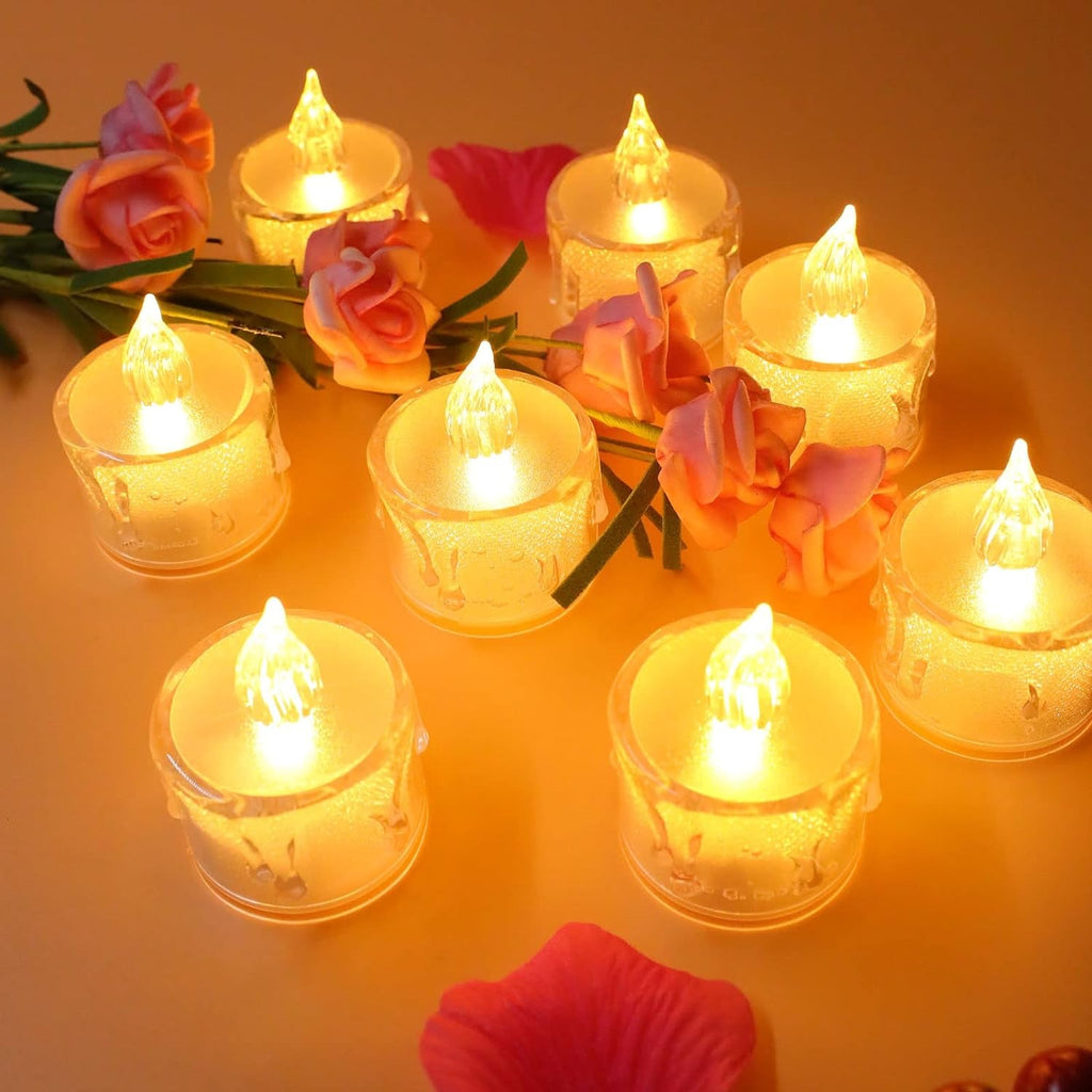 Flickering LED Flameless Tea Light Candles – photo 5