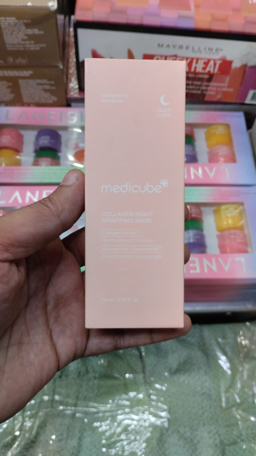 Medicube Collagen Night Wrapping Mask (75ml) �Overnight Elasticity & Hydration Peel-Off Mask