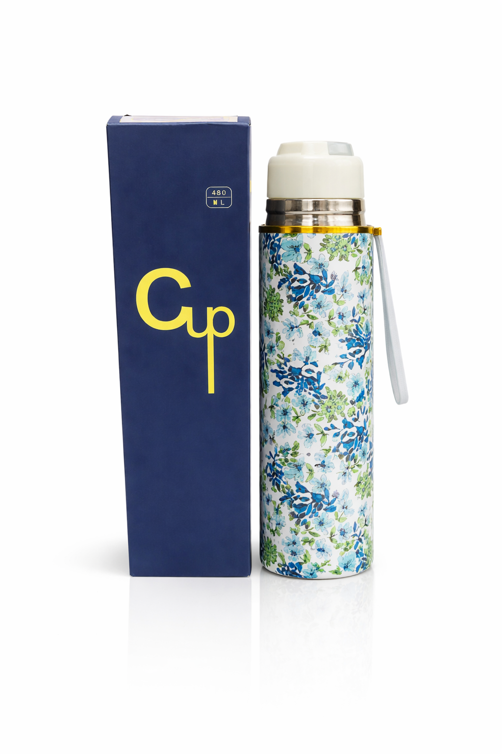 Stylish Printed Water Bottle 650ML �Leak Proof Stainless Steel | Trendy Design With Box | Premium Quality Random Color