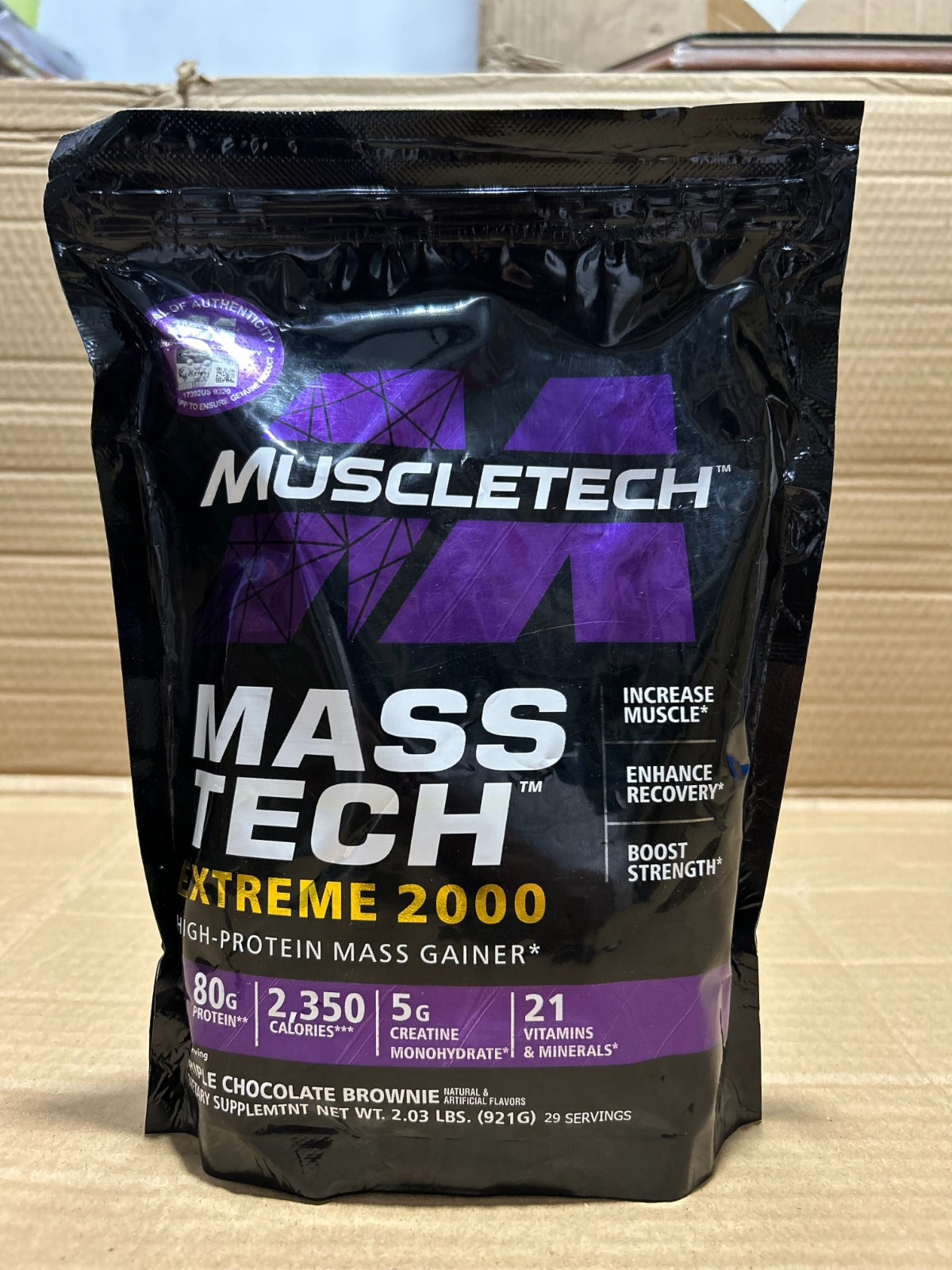 Muscletech Mass Tech Xtreme 2000 Mass Gainer Powder �2.03 lbs High-Calorie Muscle Builder Supplement