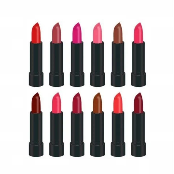 12 Pcs High Pigmented Matte Lipstick Set �Long Lasting Smooth Texture Lip Color Collection For Bold And Beautiful Looks