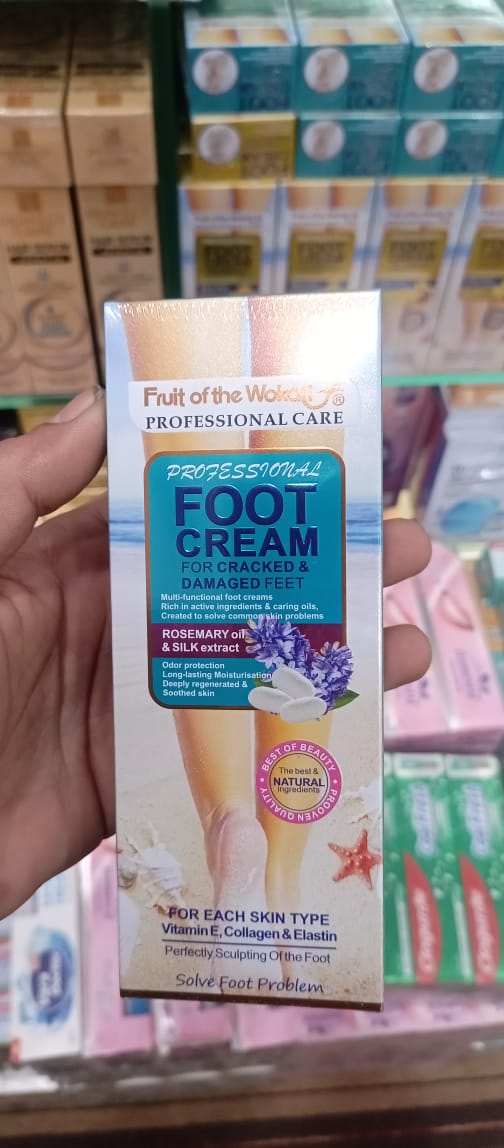 Fruit of Wokali Foot Cream �130ml with Rosemary Oil for Cracked & Damaged Feet, Smooth & Nourished Skin