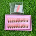 24 Pcs Blush Butterfly Nails – photo 1