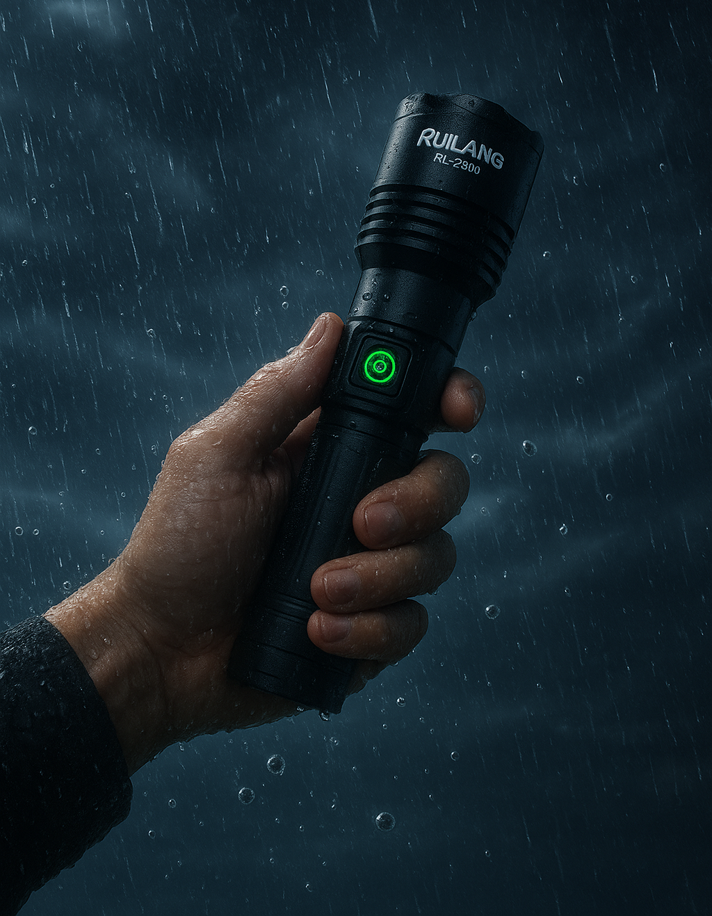 RL-2308 High-Power Rechargeable LED Flashlight �Long Range, Durable &amp; Energy Efficient