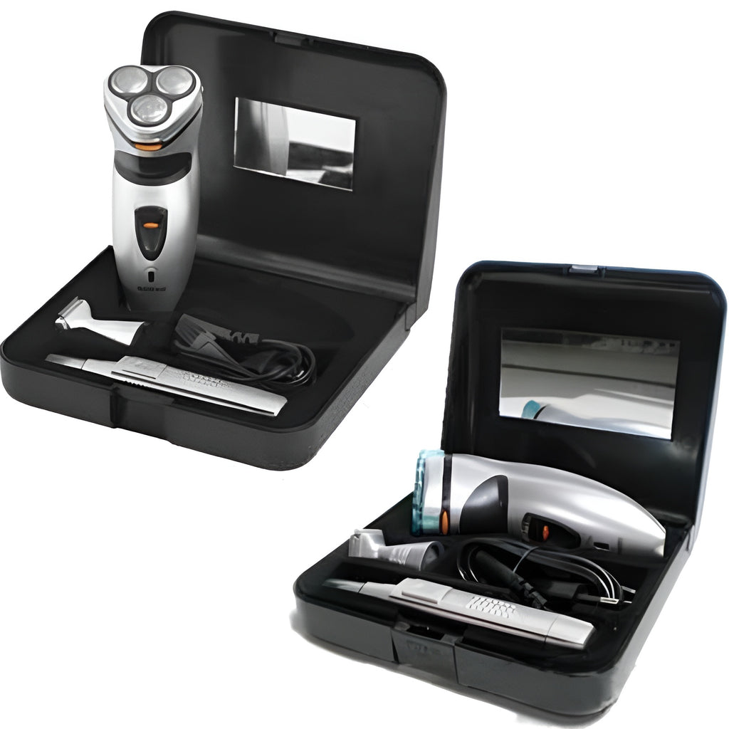 Zowael RSCX-5800 3 In 1 Shaver Set | Portable Shaver, Trimmer, Groomer Chargeble 3 blades shaver with nose and ear trimmer