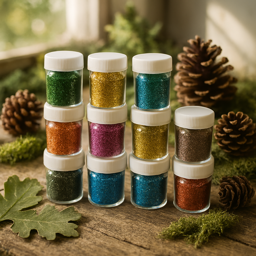Glitter Powder Bottle Set �Pack of 12 Different Colors, High-Quality Craft Glitter for DIY, Nail Art, and Decorations