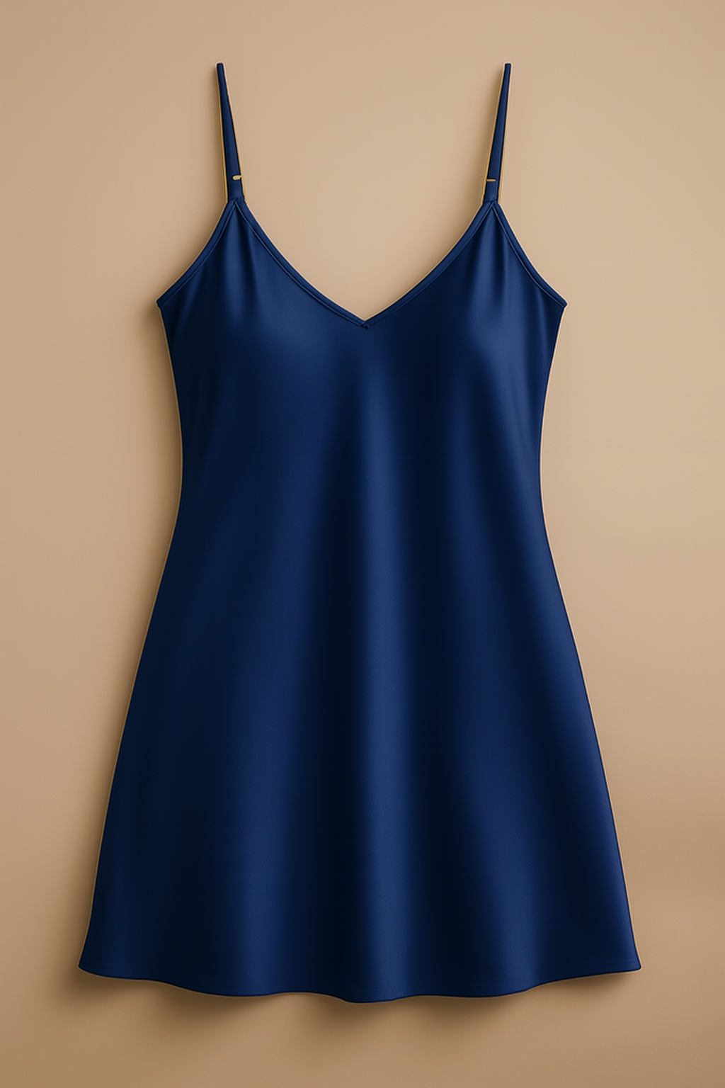 Satin Slip Dress �Sleeveless Camisole with Adjustable Thin Straps (Maroon)