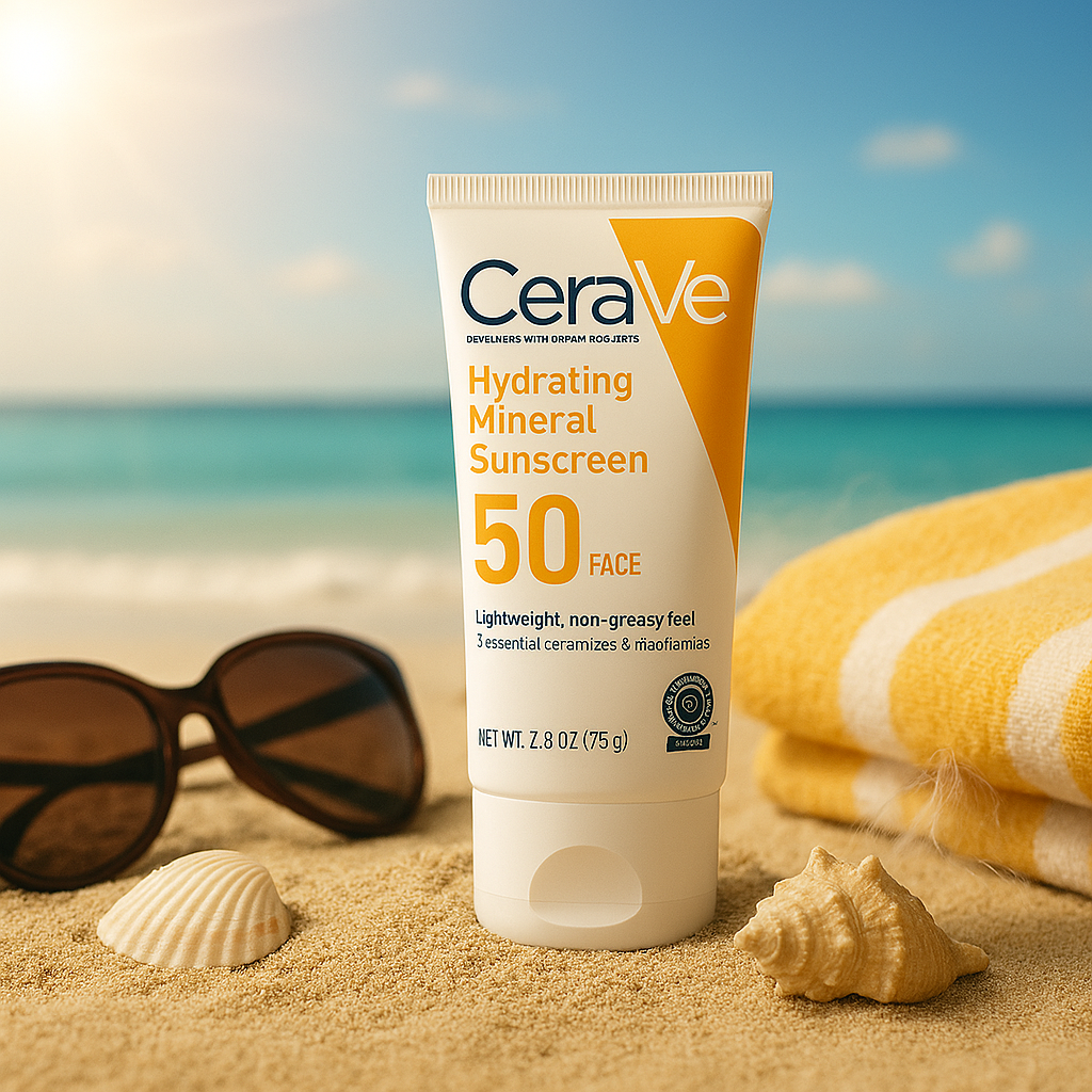 CeraVe Skincare Set �Night Cream, Retinol Serum, Acne Foaming Cream Cleanser, and Hydrating Mineral Sunscreen SPF 50 �Dermatologist Developed
