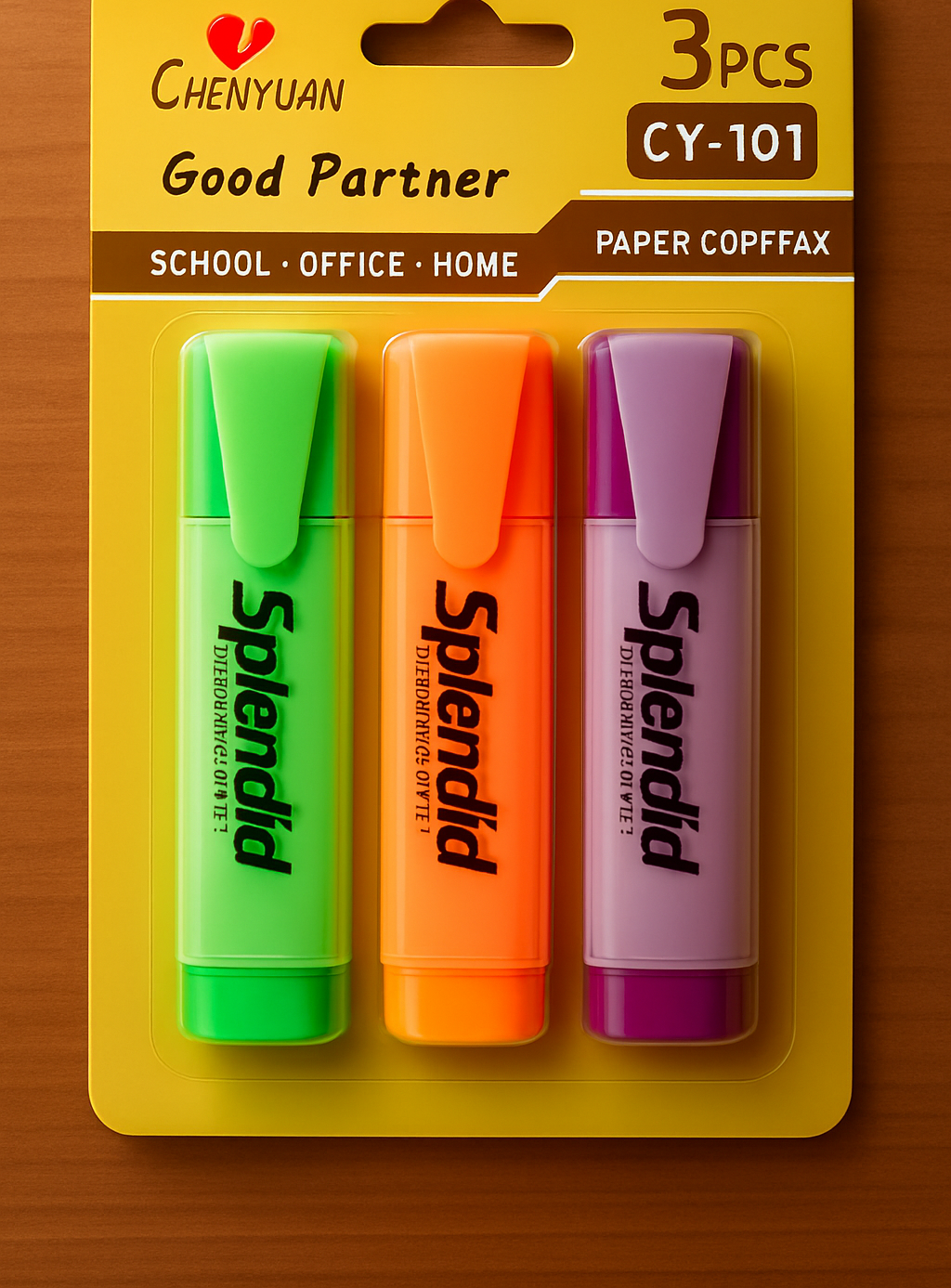 Pack of 3 Highlighters �Vibrant, Long-Lasting, Smooth Ink for Study, Office &amp; Creative Use