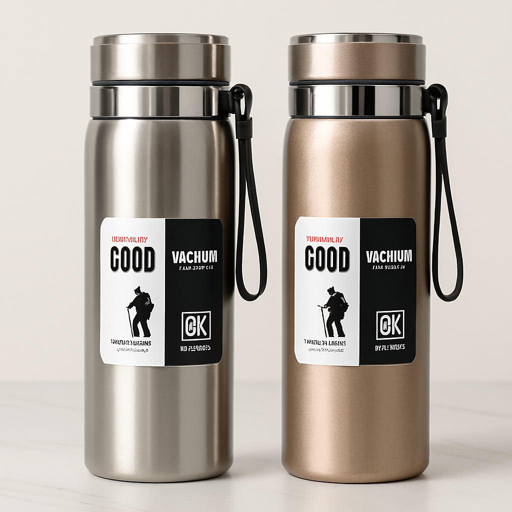 1000ml Large Capacity Stainless Steel Thermos Bottle �Hot &amp; Cold Vacuum Flask Water Bottle (Random color & sticker)