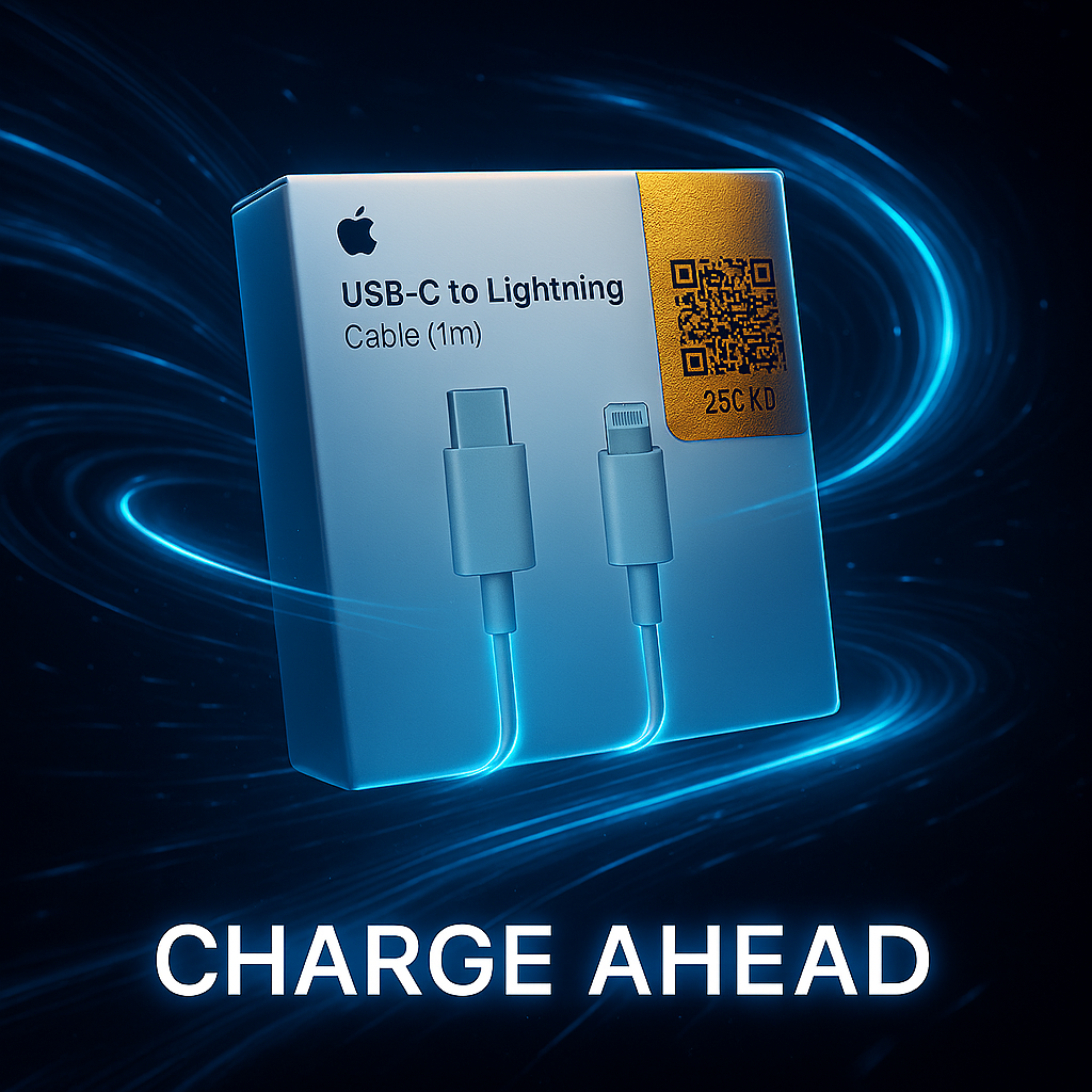 Type-C to iPhone Charging Cable �99% Original Quality with Apple Logo