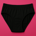 Jersey Plain Panty for Women �Lightweight, Comfortable &amp; Soft Everyday Wear Underwear, Available in Sizes S, M, L (Black) - Small
