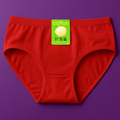 Jersey Plain Panty for Women �Soft &amp; Comfortable Everyday Underwear, Lightweight and Breathable Lingerie in Red (1 Piece) - Small