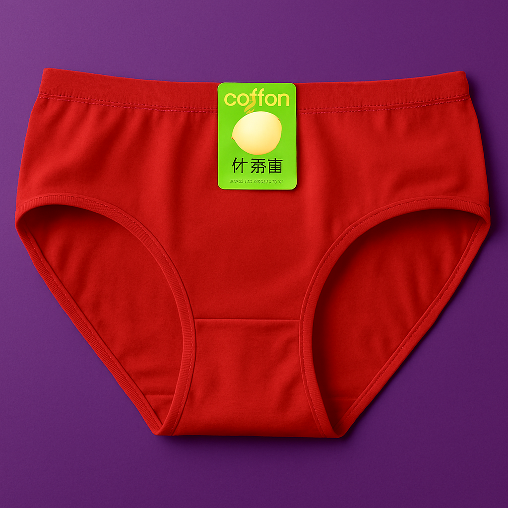 Jersey Plain Panty for Women �Soft &amp; Comfortable Everyday Underwear, Lightweight and Breathable Lingerie in Red (1 Piece) - Small