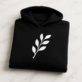 Comfortable Printed Black Hoodie for Men �Premium Fabric &amp; Fit - MEDIUM