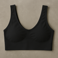 Ladies Air Bra �Soft Jersey Fabric, Plain Non-Padded Design, Comfortable &amp; Lightweight Everyday Wear Lingerie in Black Color (Stretchable Size)