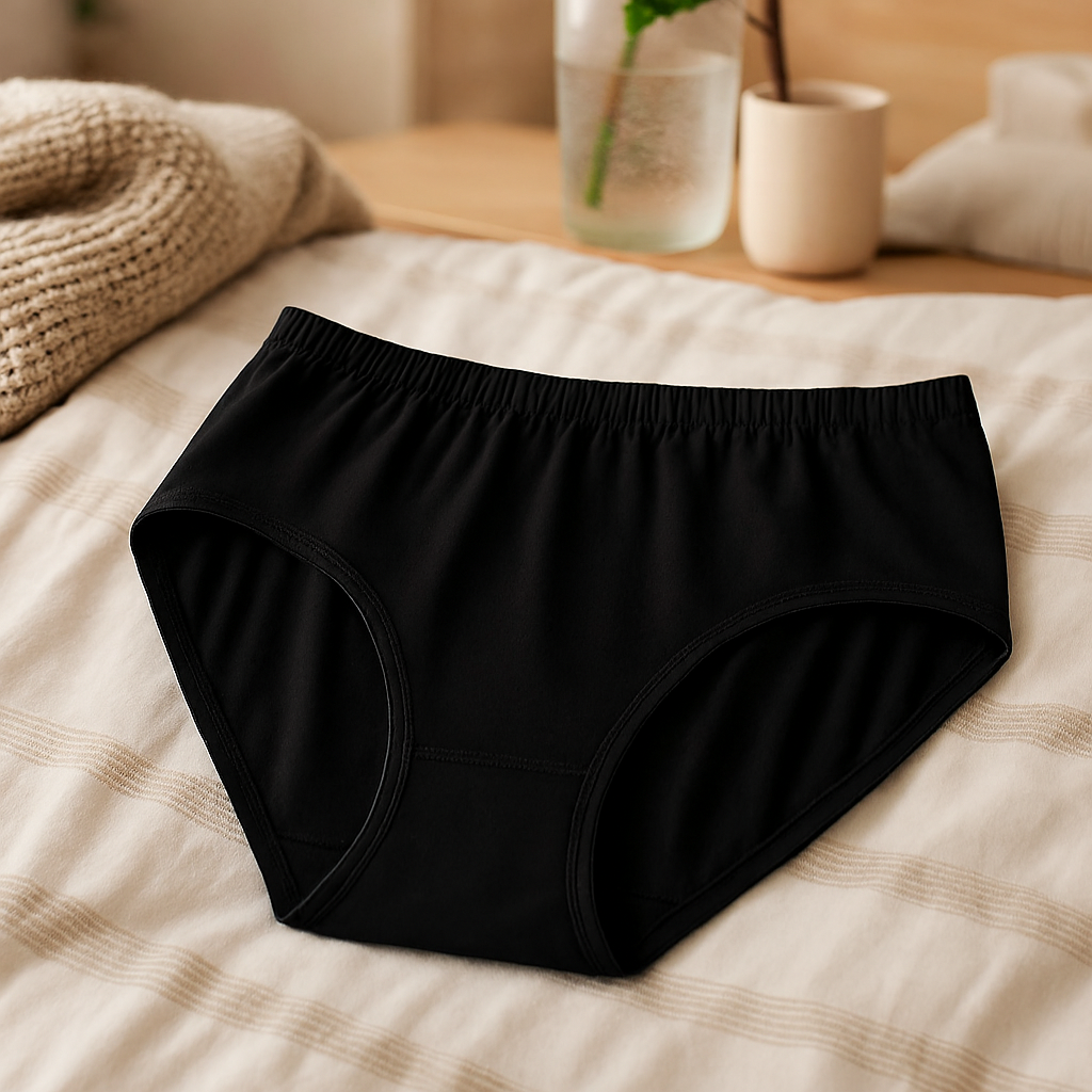 High Quality Pure Cotton Soft Fabric Panty �Comfortable Everyday Wear (Black, S/M/L) - Small