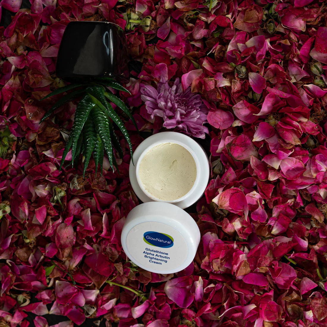 Glow Natural Glutathione and Alpha Arbutin Skin Brightening Cream 50g Advanced Formula for Even Skin Tone, Radiance, and Dark Spot Reduction