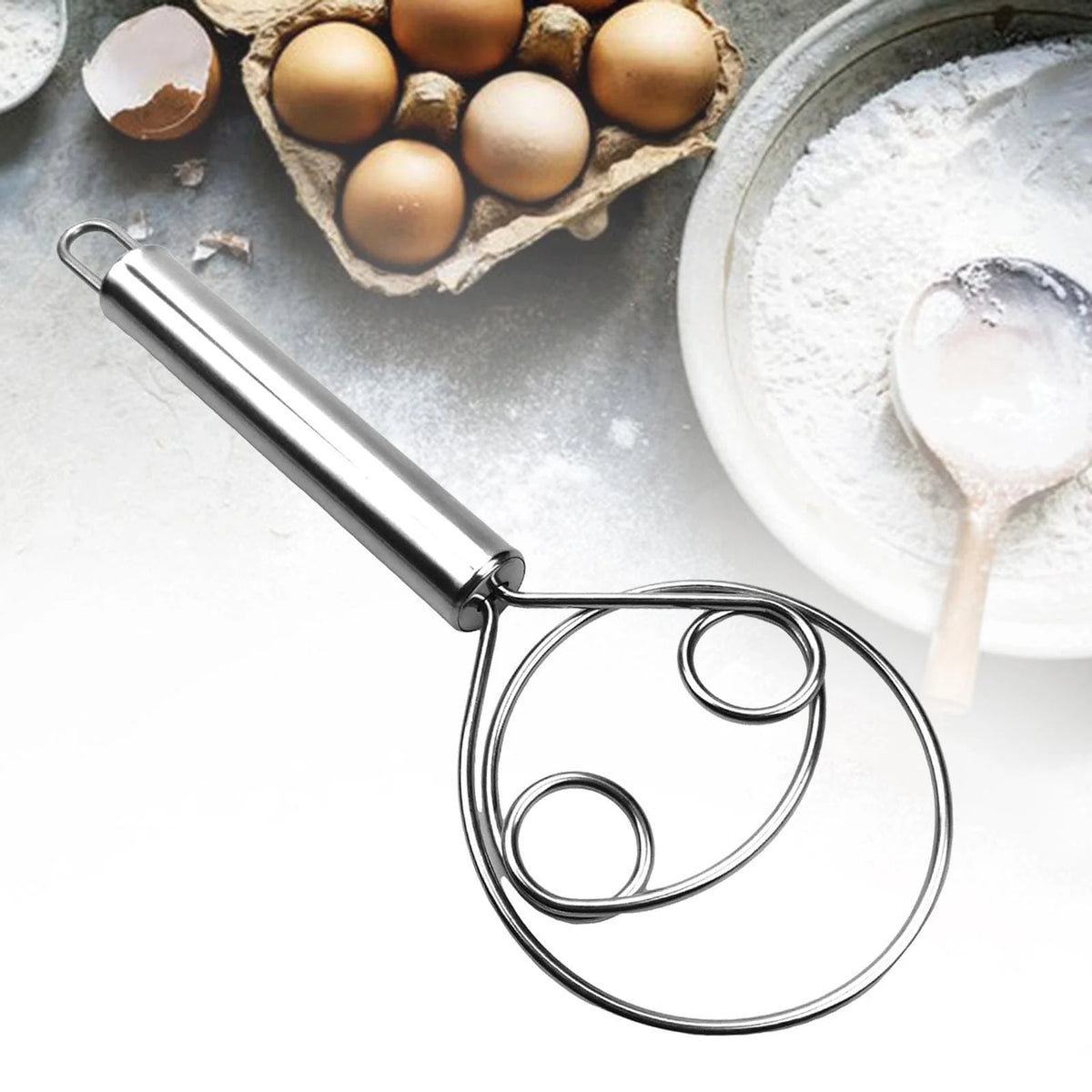 Manual Non Stick Steel Flour Cream Mixer – photo 4