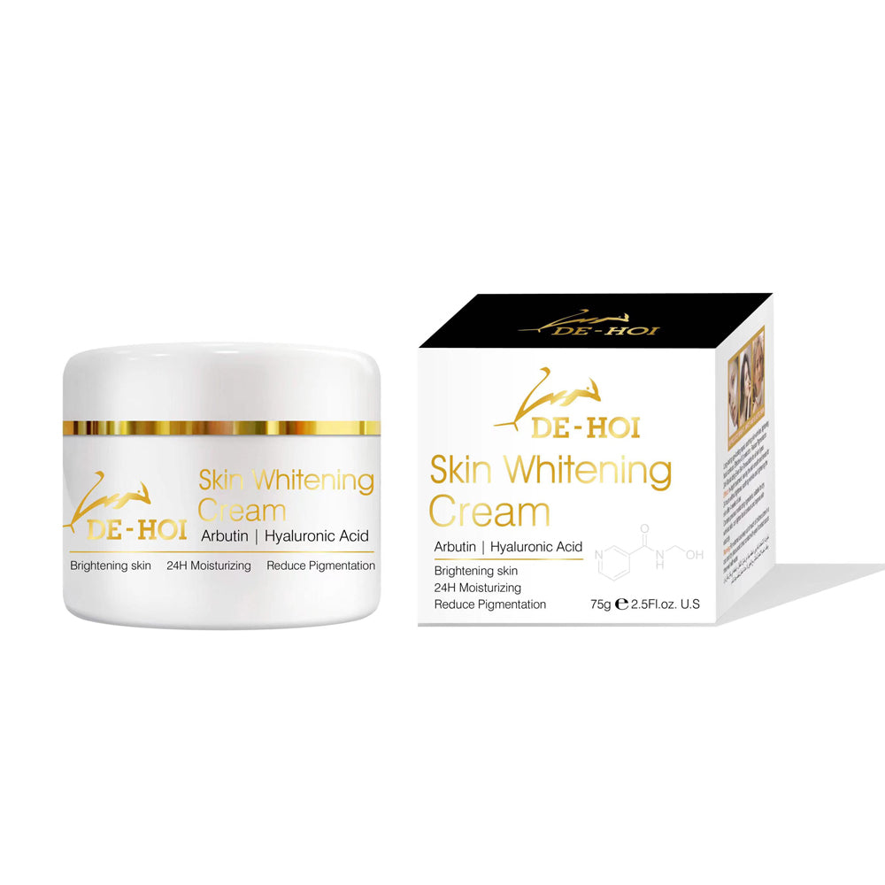DE HOI Skin Whitening Cream �Brightening &amp; Moisturizing Face and Body Cream for Dark Skin - 75 gram