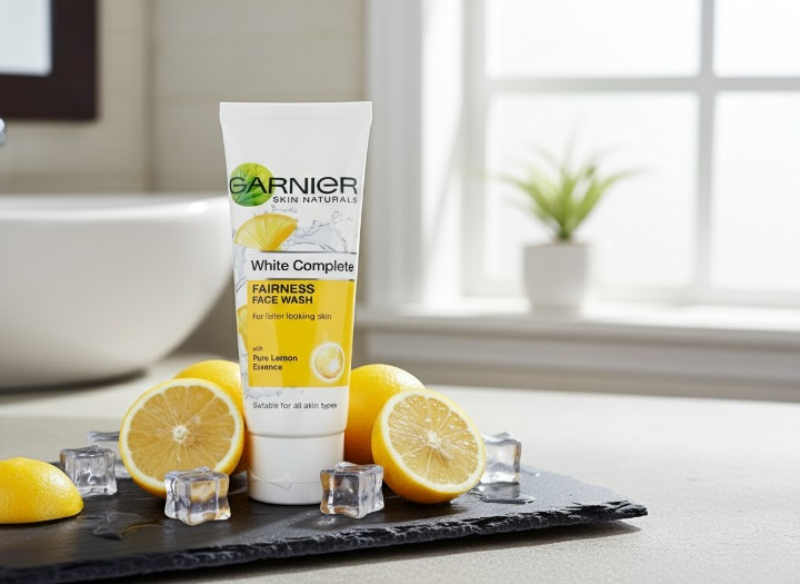 Garnier Pure Lemon Essence Face Wash �100g Brightening Daily Cleanser for Fresh, Oil-Free &amp; Radiant Skin | Gentle Liquid Formula