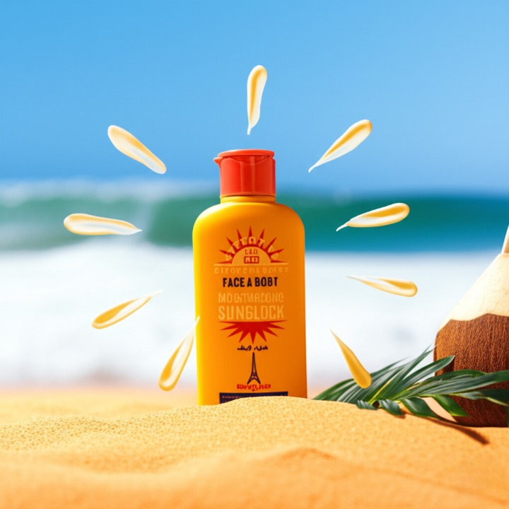 Good Life Paris SPF 60 Face &amp; Body Moisturizing Sunblock with Vitamin E �UV Protection Cream for Brighter, Softer, and Glowing Skin �Daily Use 200ml | Sunblock