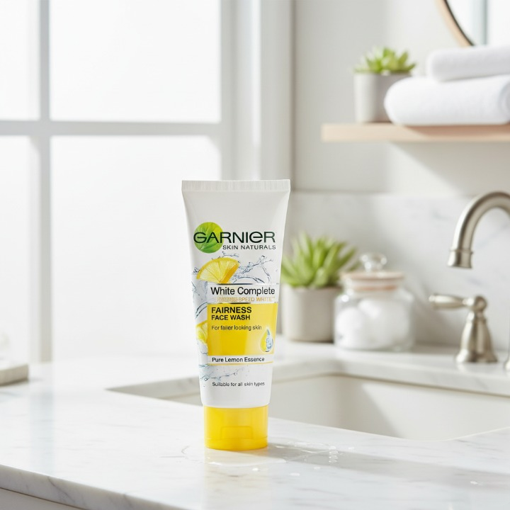 Garnier Pure Lemon Essence Face Wash �100g Brightening Daily Cleanser for Fresh, Oil-Free &amp; Radiant Skin | Gentle Liquid Formula